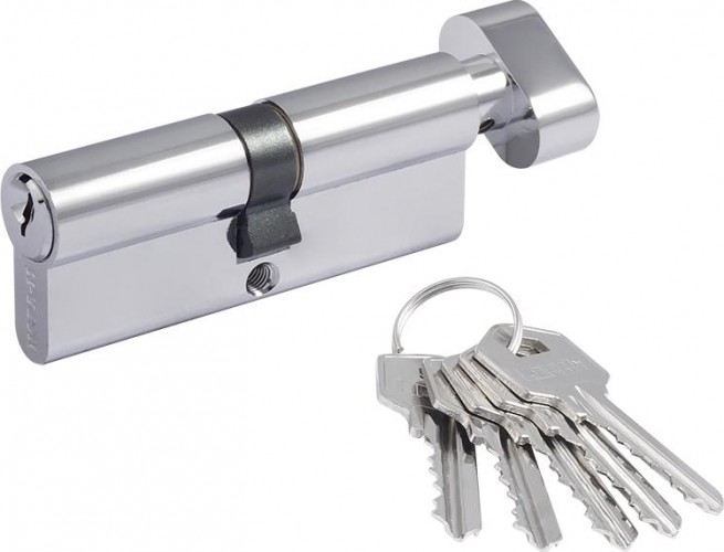 Личинка замка НОРА-М ЛУВ-70 (35-35) с вертушкой "Золото" 5337