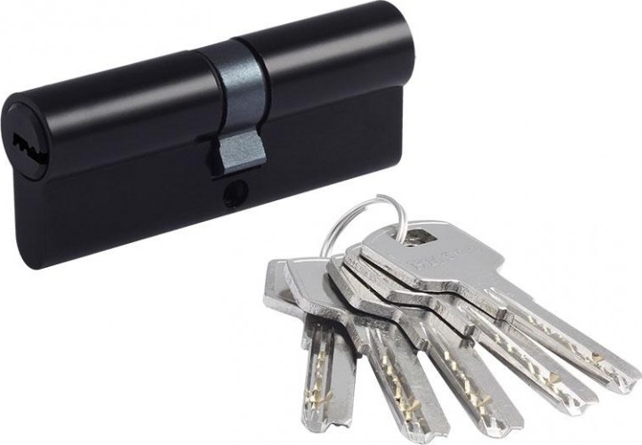 Личинка замка НОРА-М STD Al ЛП-80 (40-40) "Черная" 19044