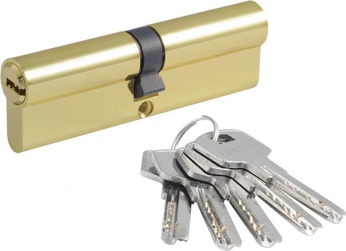 Личинка замка НОРА-М STD Al ЛП-100 (50-50) "Золото" 19061