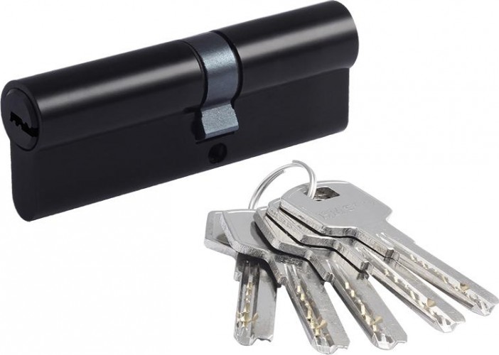 Личинка замка НОРА-М STD Al Л-90 (50-40) ассиметр. "Черная" 19053