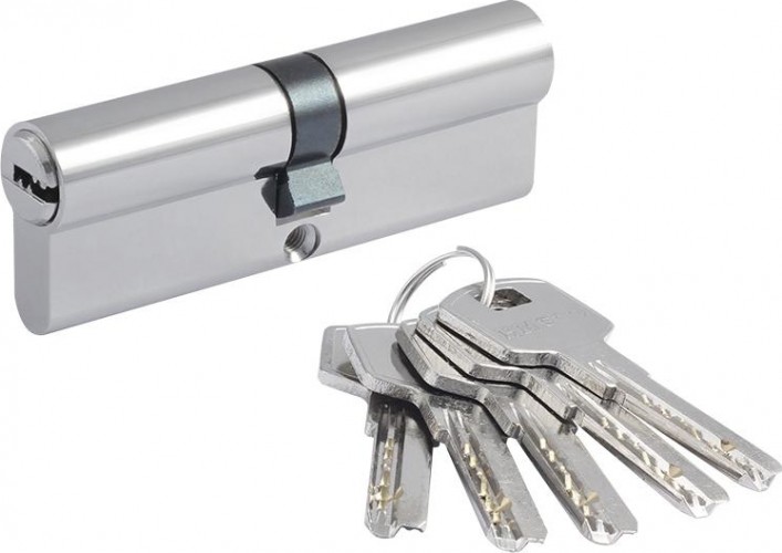 Личинка замка НОРА-М STD Al ЛП-90 (45-45) "Хром" 19049