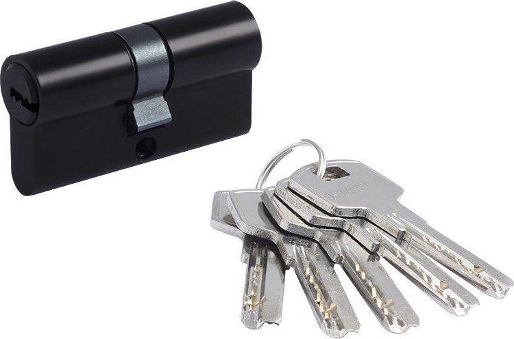 Личинка замка НОРА-М STD Al ЛП-60 (30-30) "Черная" 19037