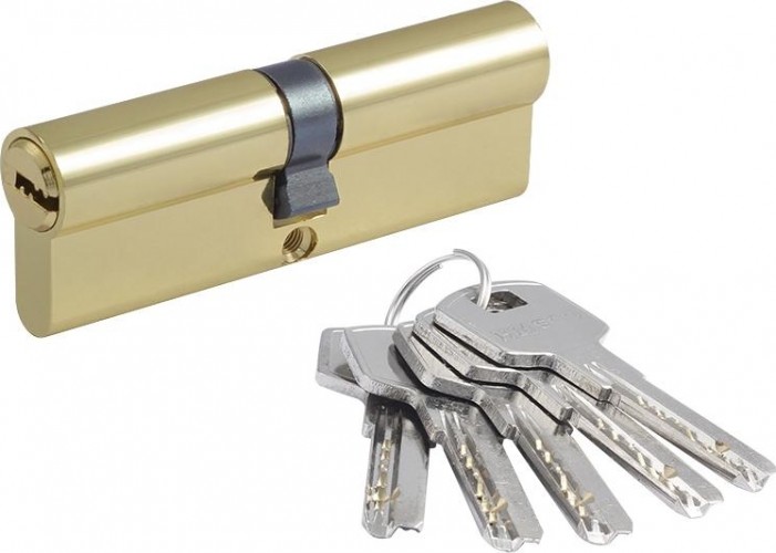 Личинка замка НОРА-М STD Al ЛП-90 (45-45) "Золото" 19048