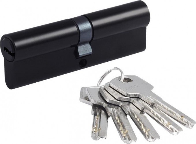 Личинка замка НОРА-М STD Al ЛП-100 (50-50) "Черная" 19063