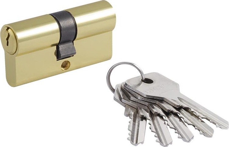 Личинка замка НОРА-М STD Al Л-60 (30-30) "Золото" 15200