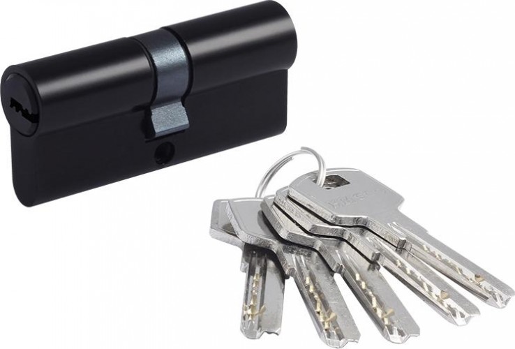 Личинка замка НОРА-М STD Al ЛП-70 (35-35) "Черная" 19039