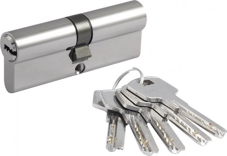 Личинка замка НОРА-М STD Al ЛП-80 (40-40) "Хром" 15539