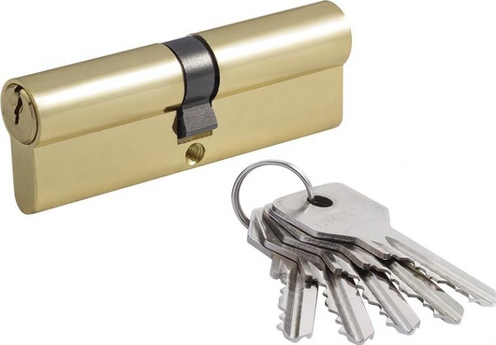 Личинка замка НОРА-М STD Z Л-90 (45-45) "Золото" 15333