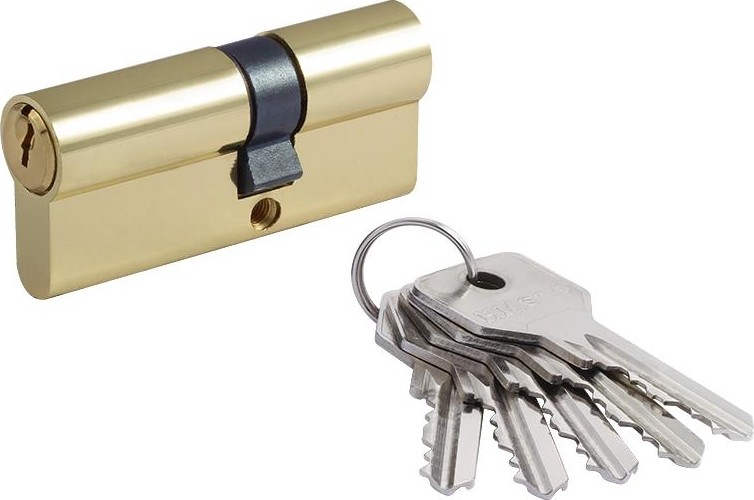 Личинка замка НОРА-М STD Z Л-70 (40-30) ассиметр. "Золото" 15329