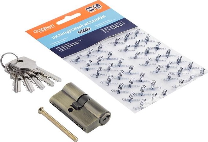 Личинка замка НОРА-М STD Z Л-60 (30-30) "Старая бронза" 15543 - изображение 2