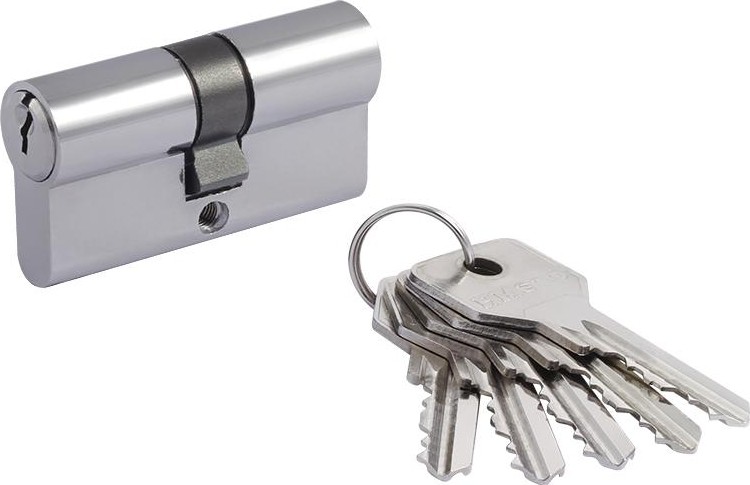 Личинка замка НОРА-М STD Z Л-60 (30-30) "Хром" 15203