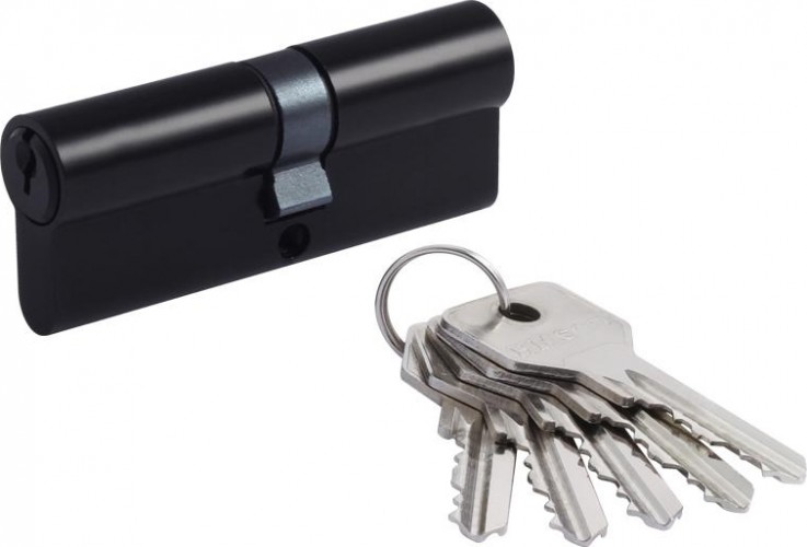 Личинка замка НОРА-М STD Z Л-80 (40-40) "Черная" 19010