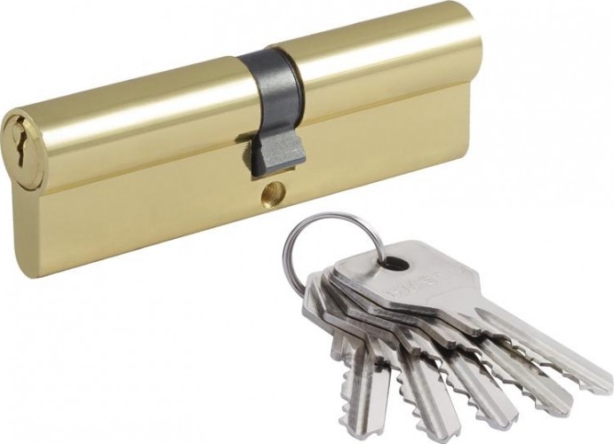Личинка замка НОРА-М STD Z Л-100 (50-50) "Золото" 19013