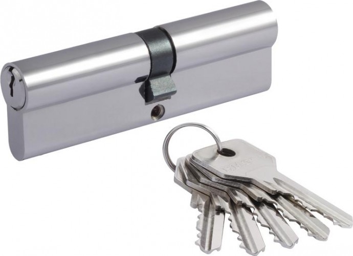 Личинка замка НОРА-М STD Z Л-100 (50-50) "Хром" 19014