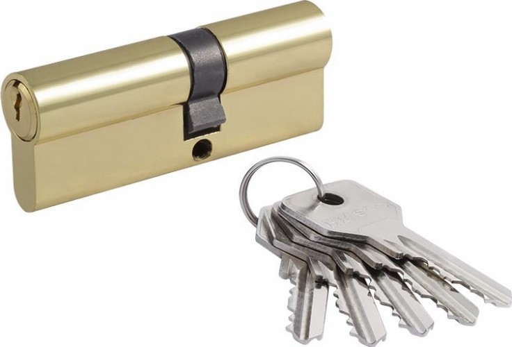 Личинка замка НОРА-М STD Z Л-80 (45-35) ассиметр. "Золото" 15331