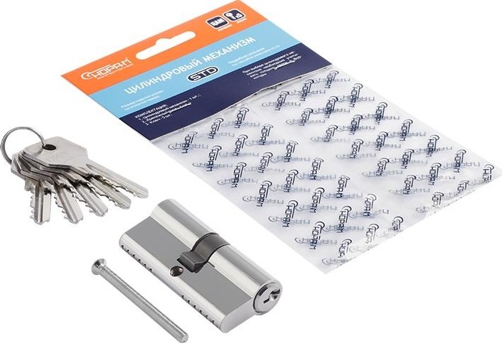 Личинка замка НОРА-М STD Z Л-70 (35-35) "Хром" 15281 - изображение 2