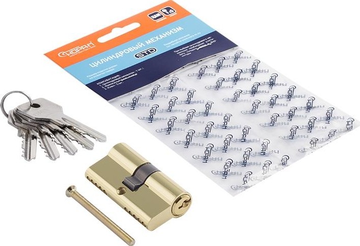 Личинка замка НОРА-М STD Z Л-60 (30-30) "Золото" 15202 - изображение 3