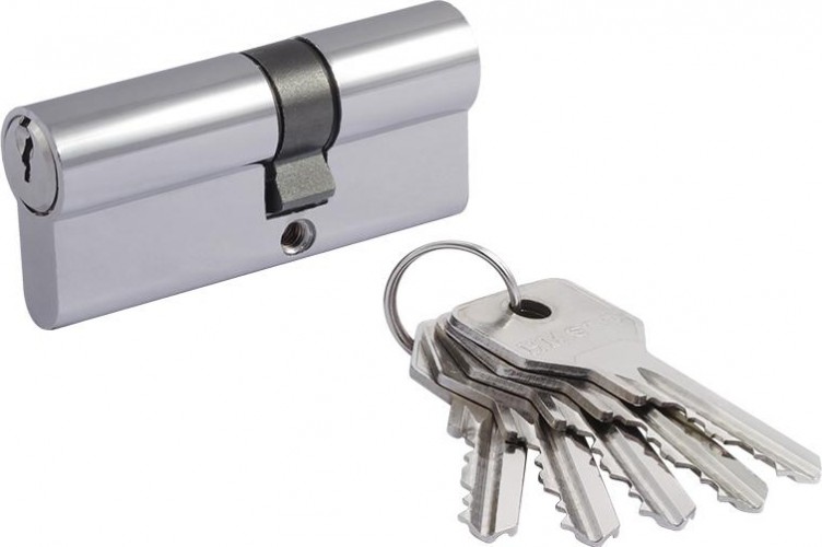 Личинка замка НОРА-М STD Z Л-70 (40-30) ассиметр. "Хром" 15330