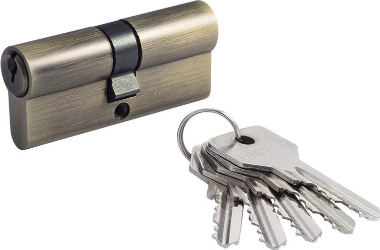 Личинка замка НОРА-М STD Z Л-70 (35-35) "Старая бронза" 18505