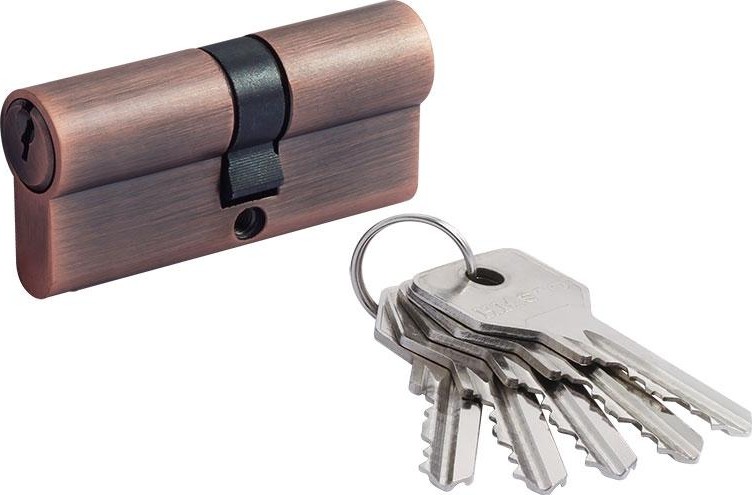 Личинка замка НОРА-М STD Z Л-70 (35-35) "Старая медь" 18663