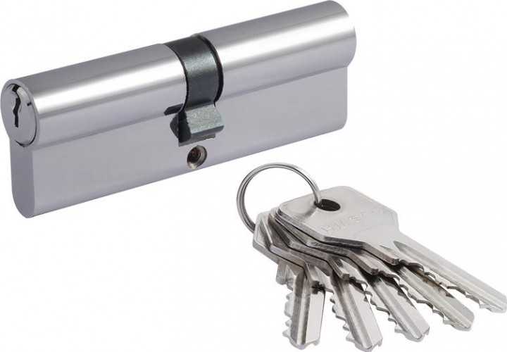 Личинка замка НОРА-М STD Z Л-90 (45-45) "Хром" 15421