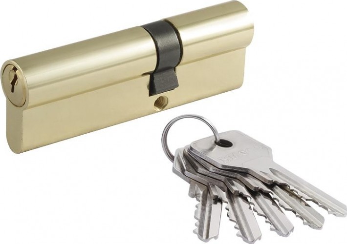 Личинка замка НОРА-М STD Z Л-90 (55-35) ассиметр. "Золото" 15284