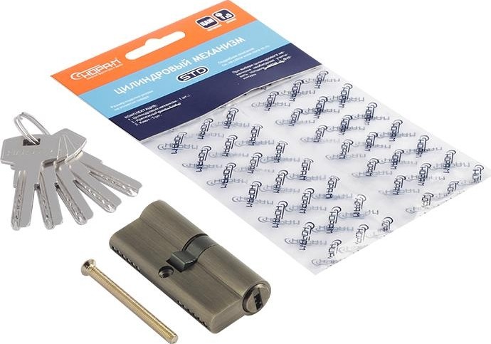 Личинка замка НОРА-М STD Z ЛП-70 (35-35) "Старая бронза" 18593 - изображение 2