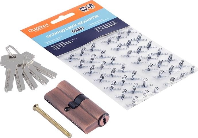 Личинка замка НОРА-М STD Z ЛП-70 (35-35) "Старая медь" 18594 - изображение 2