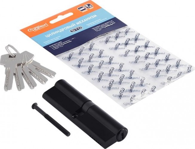 Личинка замка НОРА-М STD Z ЛП-120 (60-60) "Черная" 19109 - изображение 2