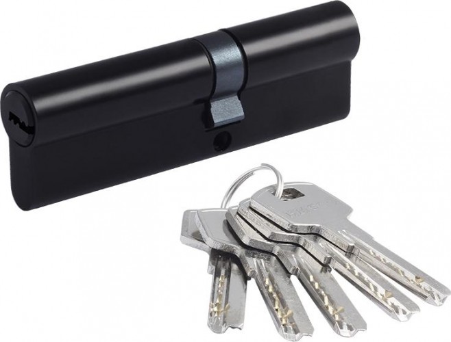 Личинка замка НОРА-М STD Z ЛП-110 (60-50) ассиметр. "Черная" 19107