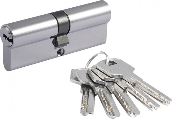 Личинка замка НОРА-М STD Z ЛП-80 (40-40) "Хром" 15531