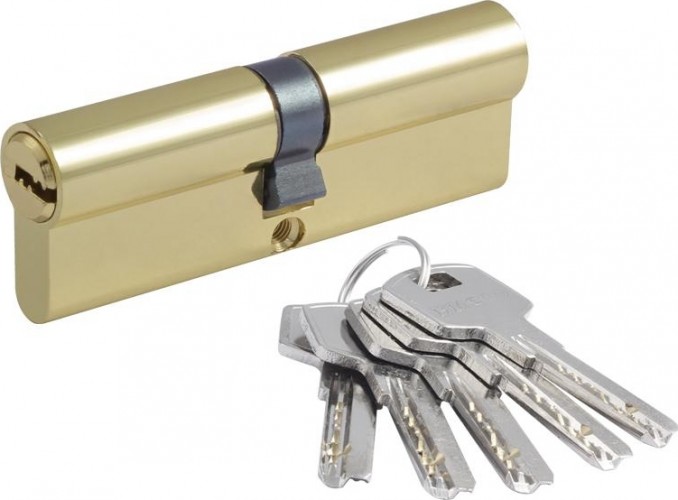 Личинка замка НОРА-М STD Z ЛП-100 (50-50) "Золото" 19019