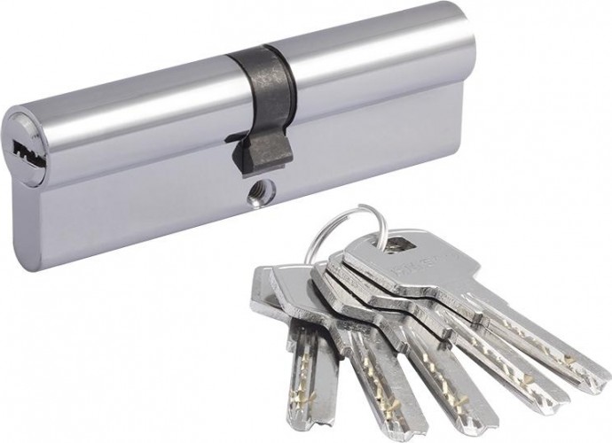 Личинка замка НОРА-М STD Z ЛП-100 (50-50) "Хром" 18902