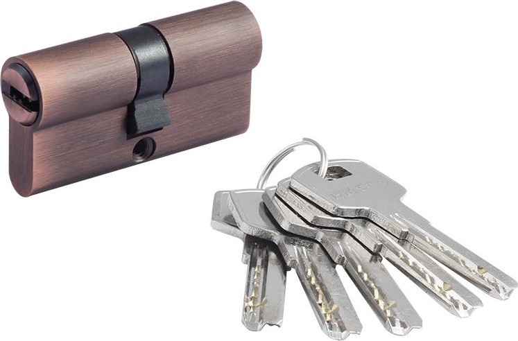 Личинка замка НОРА-М STD Z ЛП-60 (30-30) "Старая медь" 18504