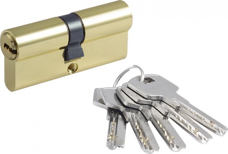 Личинка замка НОРА-М STD Z ЛП-70 (35-35) "Золото" 15530