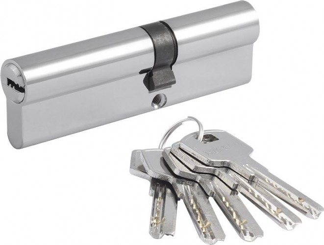 Личинка замка НОРА-М STD Z ЛП-110 (60-50) ассиметр. "Хром" 19106