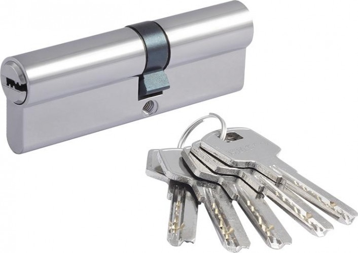 Личинка замка НОРА-М STD Z ЛП-90 (50-40) ассиметр. "Хром" 18419