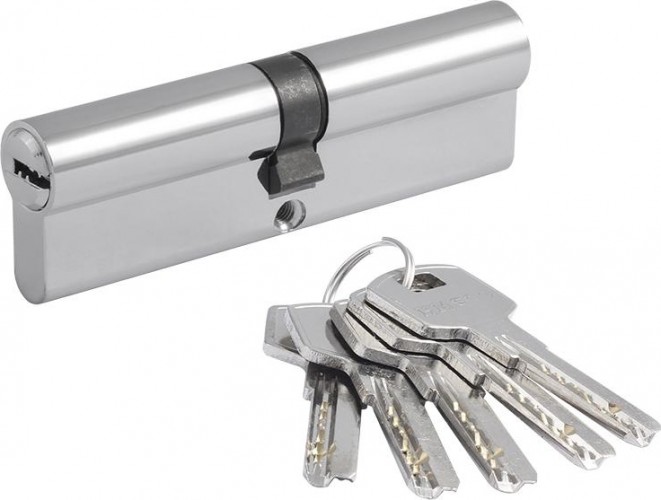 Личинка замка НОРА-М STD Z ЛП-110 (55-55) "Хром" 19104