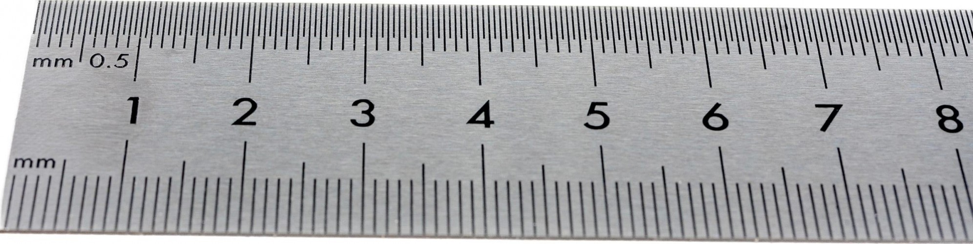 Линейка Biber 40164 500мм нерж. сталь, двухсторонняя шкала тов-172038 - изображение 2