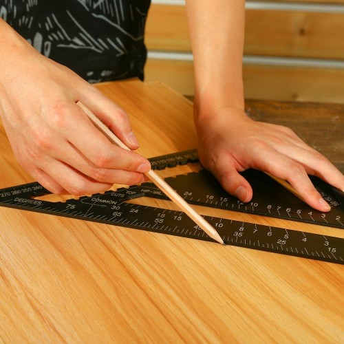 Линейка DEKO DKM12-17-12 алюминиевая треугольная 041-0262 - изображение 5