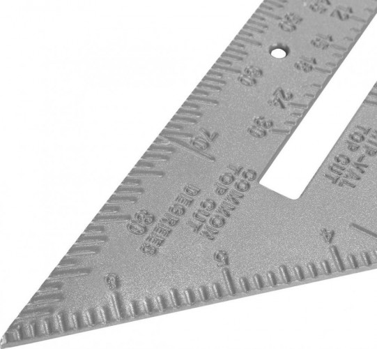 Линейка DEKO DKM180-255-185 алюминиевая треугольная 180/255/185мм 041-0220 - изображение 4