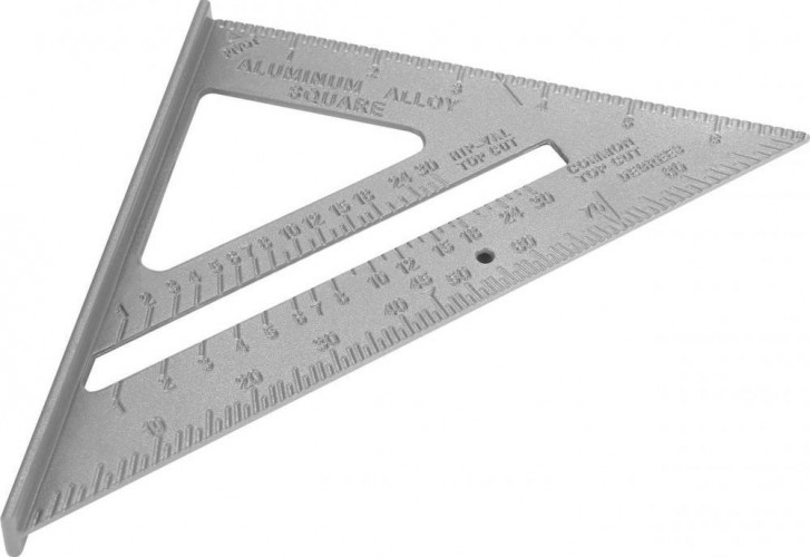 Линейка DEKO DKM180-255-185 алюминиевая треугольная 180/255/185мм 041-0220 - изображение 3