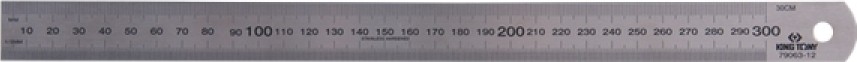 Линейка KING TONY 79063-12 металлическая 23,7x1,0x300 мм - изображение 2