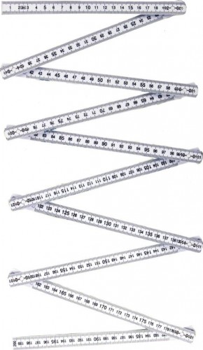 Линейка Кобальт 917-385 2000 × 16 × 3,0 мм, складная, пластиковая