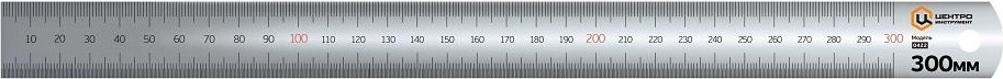 Линейка металлическая ЦЕНТРОИНСТРУМЕНТ 1000 мм 0424ЦИ 0424