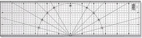 Линейка Olfa OL-MQR-15x60 разметочная, метрическая, 150х600мм