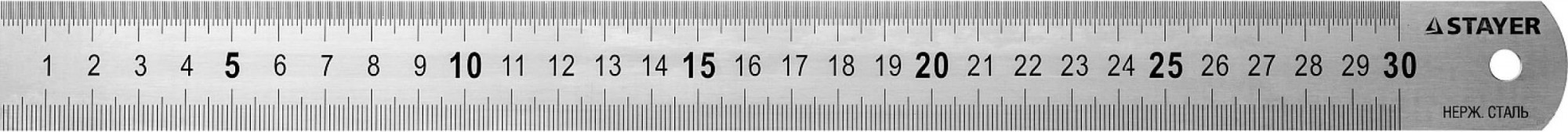 Линейка STAYER PROFI нержавеющая, двухсторонняя гравированная шкала, 0, 3427-030_z01 - изображение 2
