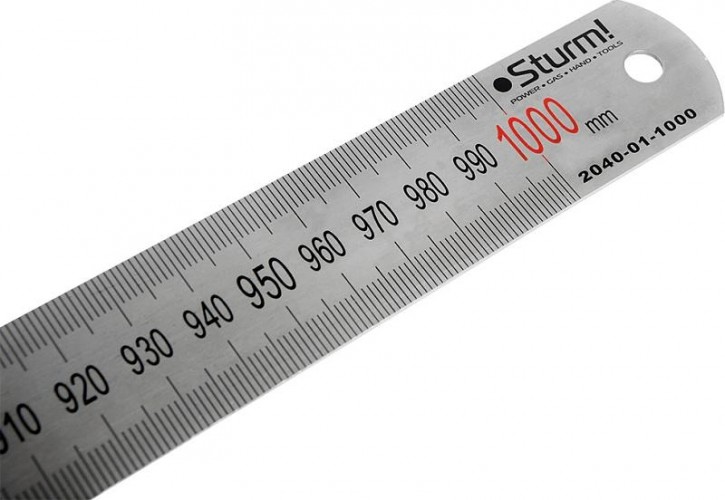Линейка Sturm 2040-01-1000 металлическая антикор. покрытие - изображение 2