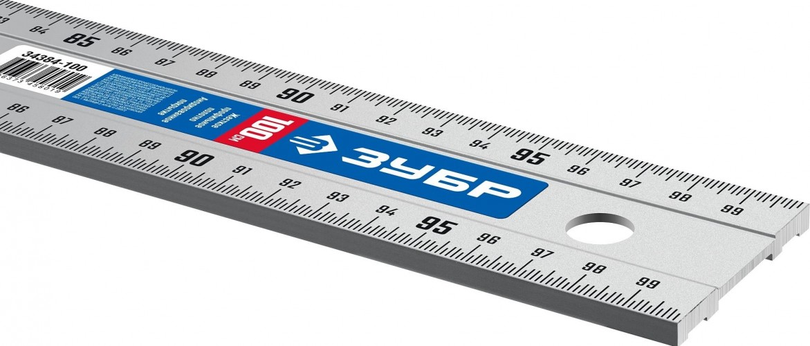 Линейка ЗУБР АПЛ 1,0 м алюминиевая, усиленная 34384-100 - изображение 3