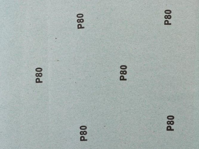 Лист шлифовальный ЗУБР СТАНДАРТ на бумажной основе, водостойкий 230х280мм, р80, 5ш 35417-080 - изображение 2